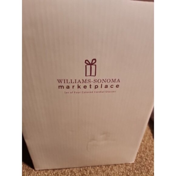 Williams-Sonoma Set Of Four Colored Cordial Glasses - Picture 11 of 11